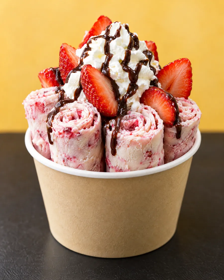 Rolled ice cream from Bee Sweet Desserts & Eats